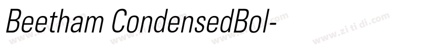 Beetham CondensedBol字体转换